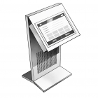 LEGGIO metallico porta monitor linea Sideros MD-LGAMO