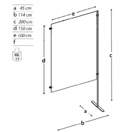 Pannello MD-EX10D1 una base dritta