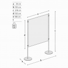 Pannello MD-EX10T2 due basi tonde