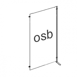 Pannello MD-EX12OSD1 in OSB una base dritta