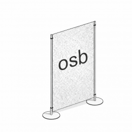 Pannello MD-EX12OST2 in OSB due basi tonde