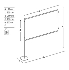 Pannello MD-EX20T1 lastra sandwich una base tonda