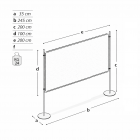 Pannello MD-EX20T2 lastra sandwich due basi tonde