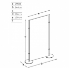 Pannello MD-EX20T2 lastra sandwich due basi tonde