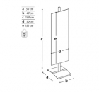 Pannello informativo Sideros cm 50x150h.MD-PN04