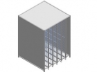 Modulo compatto per archivio con griglie scorrevoli