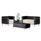 Pouf ad 1 posto con rivestimento in tessuto ignifugo