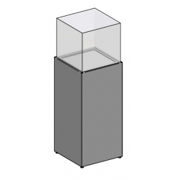 Vetrina espositiva ad isola linea THECA cm 50x50x160h.MD-VTT50V