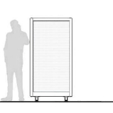 Pannello divisorio ALA "alveolare" dotato di coppia piedi AAP02 - cm 100x180h