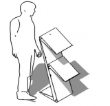  Espositore autoportante della  linea THETA  cod ES-ES110-2