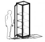 Espositore vetrina della linea ARGURION cod:ES-AREA5