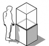 Espositore  vetrina della linea THECA cod:ES-VTT60