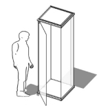 ES-VT60.60 richiedi preventivo Vetrina della linea Omega cod. ES-VT60.60