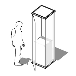 Vetrina della linea Omega cod. ES-VT60.60V