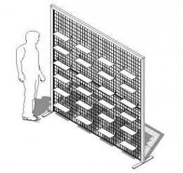 Espositore della linea STRATOS cod. cod. ES-STGR2020D.24M