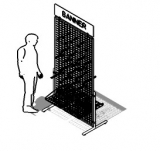 ES-GR20-PB richiedi preventivo Espositore PORTA BLISTER della linea GRID cod. ES-GR20-PB