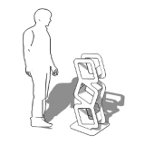 LIBRERIA AUTOPORTANTE dellla linea ARTDESIGN cod. ES-DEDALO3