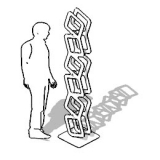 LIBRERIA AUTOPORTANTE dellla linea ARTDESIGN cod. ES-DEDALO6