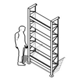 LIBRERIA AUTOPORTANTE dellla linea STRATOS cod. ES-STR24PRVT