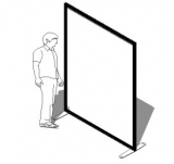 SPECCHIO AUTOPORTANTE dellla linea  MACRO cod. ES-MASP15