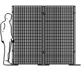  Espositore autoportante della linea EXPO cod. ES-EXG20T2-2