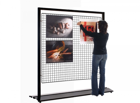 Pannelli espositivi con grigliai: LINEA SIDEROS