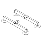 Piede stabilizzatore ALA dritto - cm 45x5h (coppia)