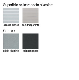 Colori e finiture del pannello ALA