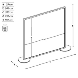 Pannello espositivo MACRO "alveolare" - cm 200x200h.MD 