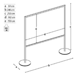Pannello espositivo MACRO "alveolare" - cm 200x250h.MD 
