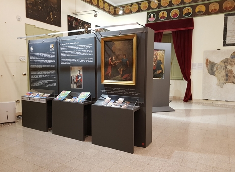 Parete espositiva autoportante modulare e bifacciale per musei, pinacoteche e gallerie d'arte della LINEA OSTENDO