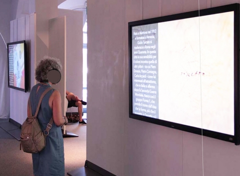 Parete espositiva autoportante modulare e bifacciale per pinacoteche e gallerie d'arte della LINEA OSTENDO