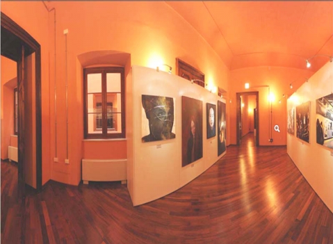 Parete espositiva autoportante modulare e bifacciale per pinacoteche e gallerie d'arte della LINEA OSTENDO