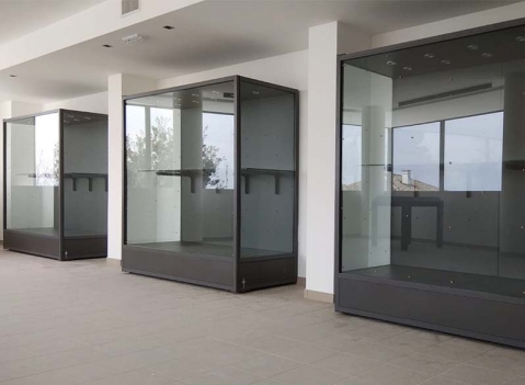 Vetrine espositive per musei della linea Argurion Museo- Frantoio delle Idee- Comune di Moscufo