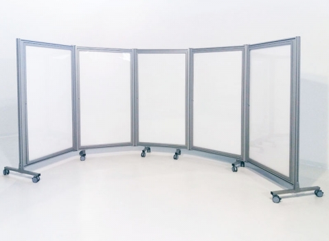 Bacheca autoportanti su ruote della linea ALA ROLLER