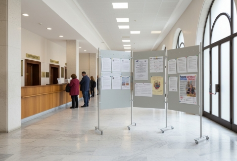 EXPO' SU RUOTE LASTRA METALLICA